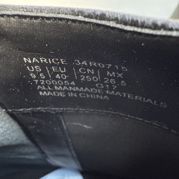 Calvin Klein Womens Narice Leather Pointed Toe Ankle Booties Shoe Black 9.5M NWB - Picture 6 of 10